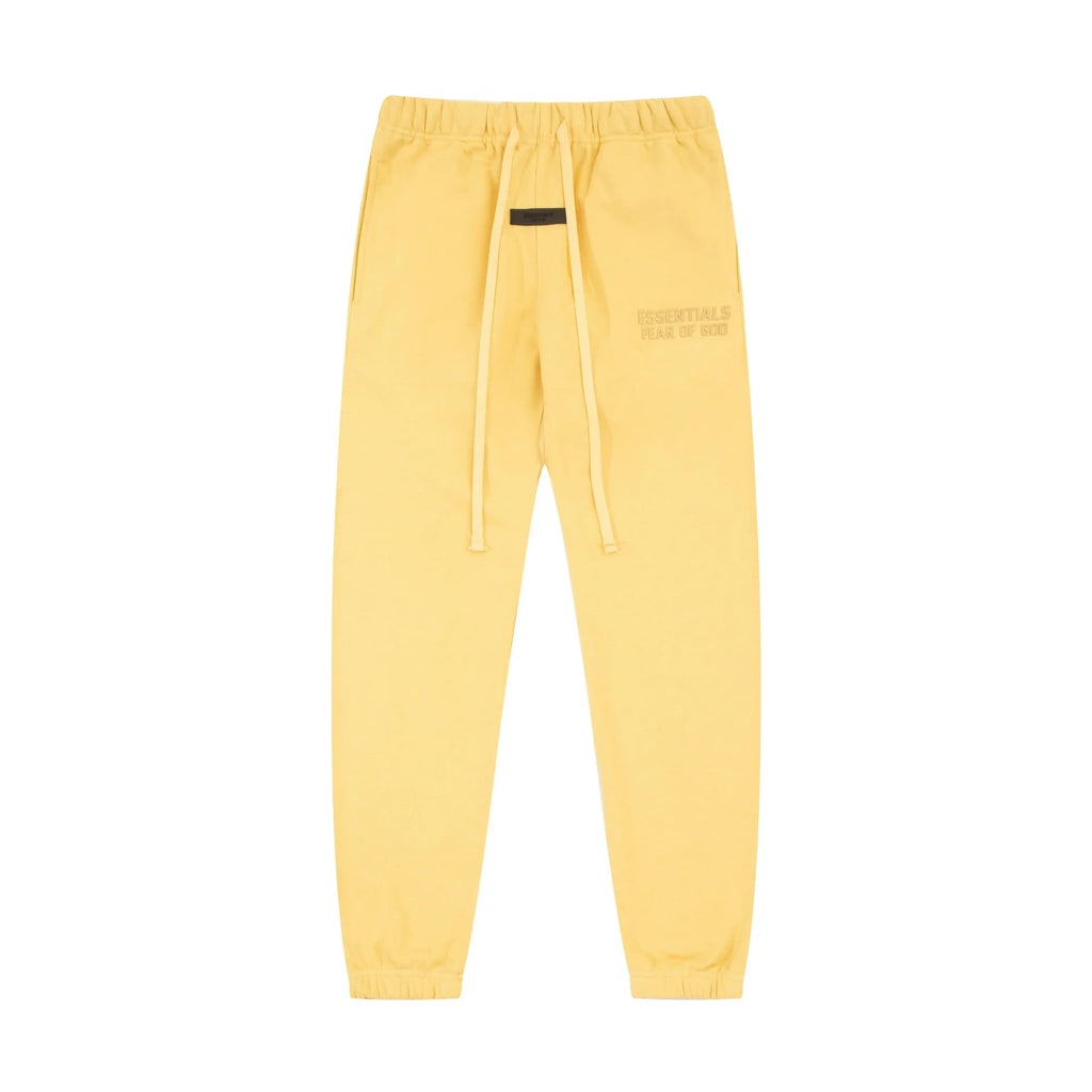 2 Pcs FOG Pure Hooded ESSENTIALS Clothing Garden Yellow Long Sleeve Tracksuit 5