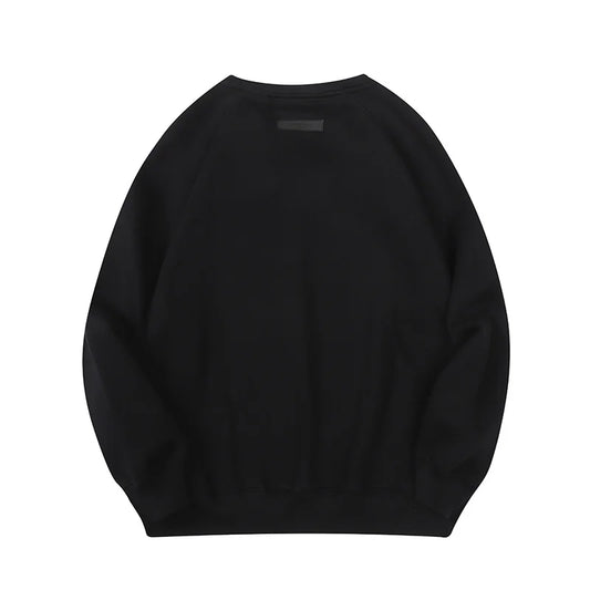 Essentials Sweatshirt in Black, Relaxed Crewneck