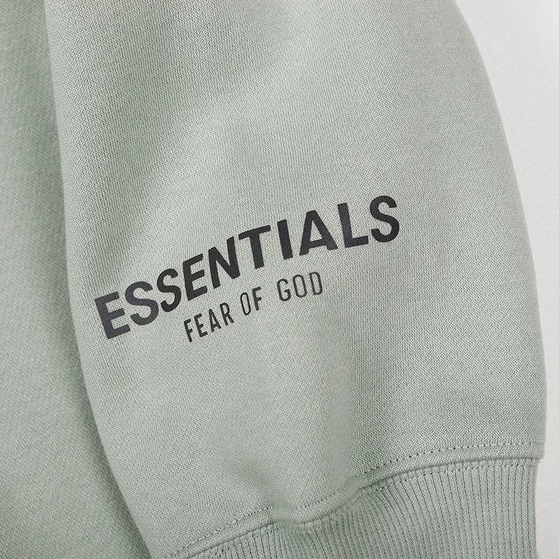 Cement Gray Essentials Sweatshirt, Clean Streetwear Fit