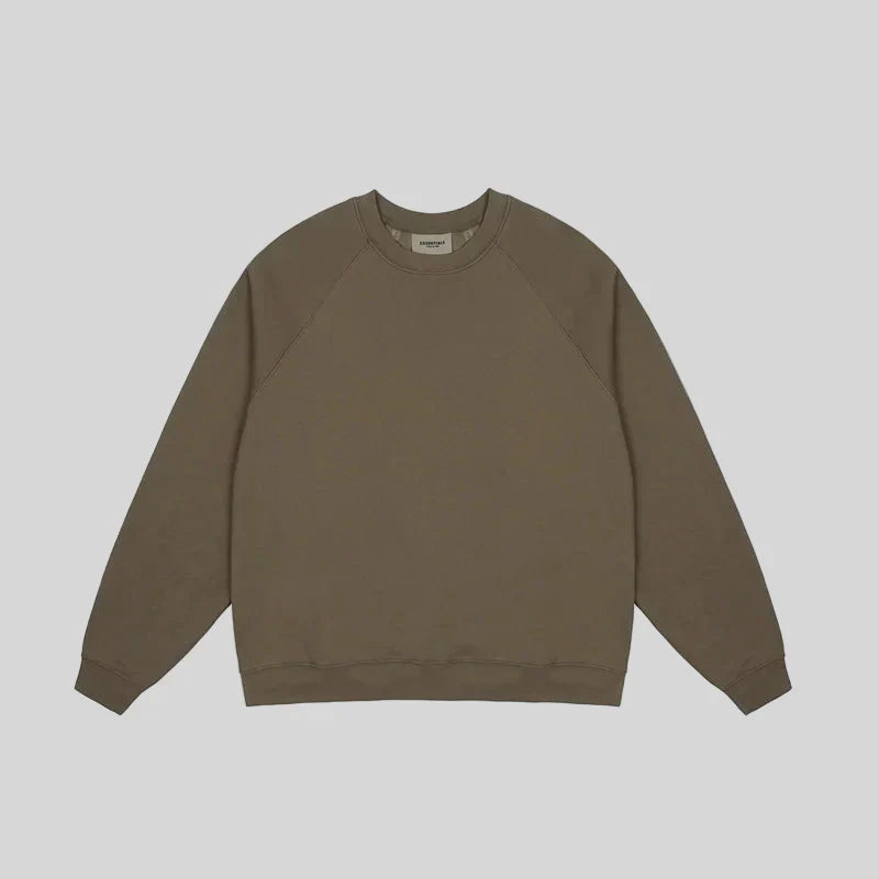 essentials sandrift sweatshirt relaxed fit streetwear