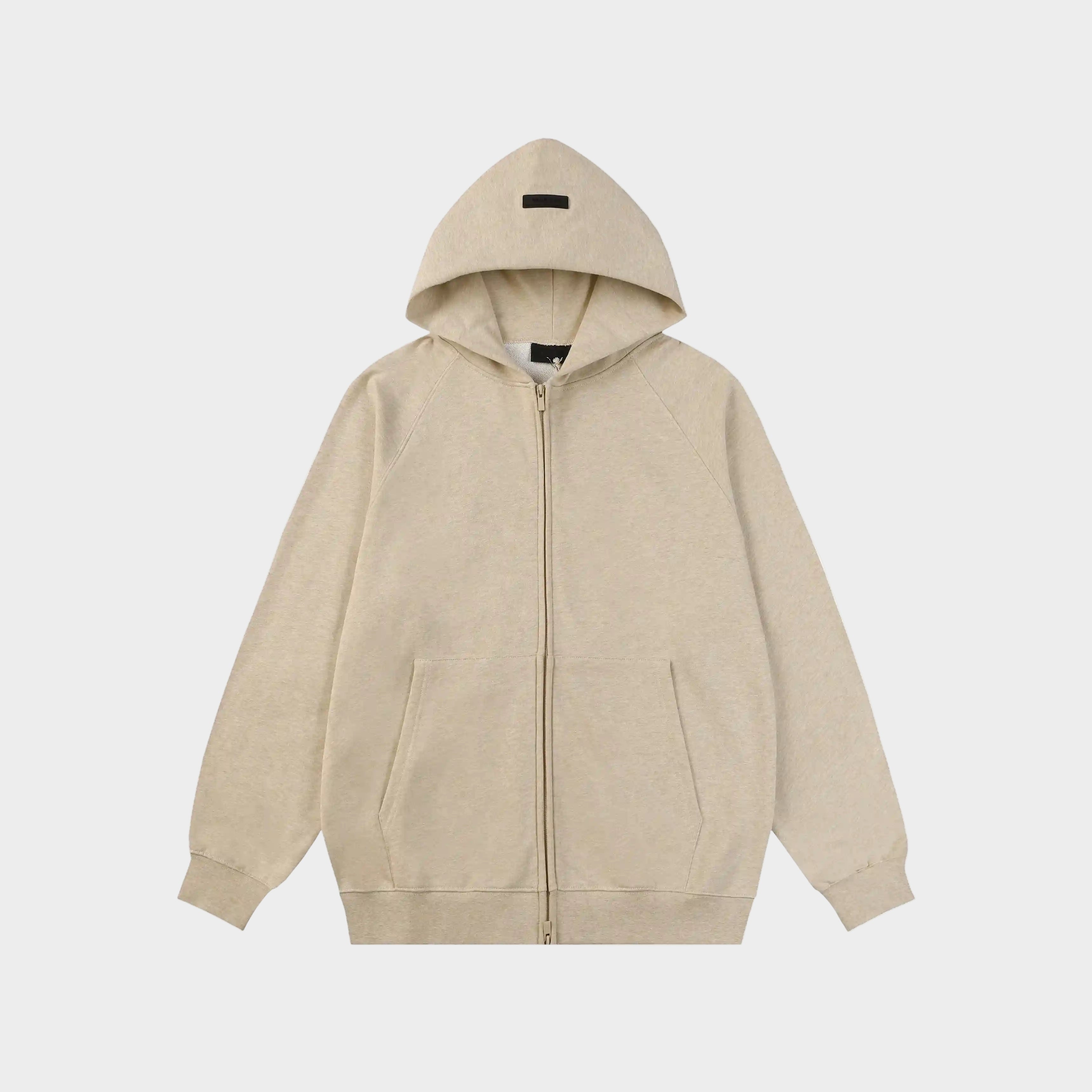 ESSENTIALS Clothing Clam Shell Zip Fleece Hoodie