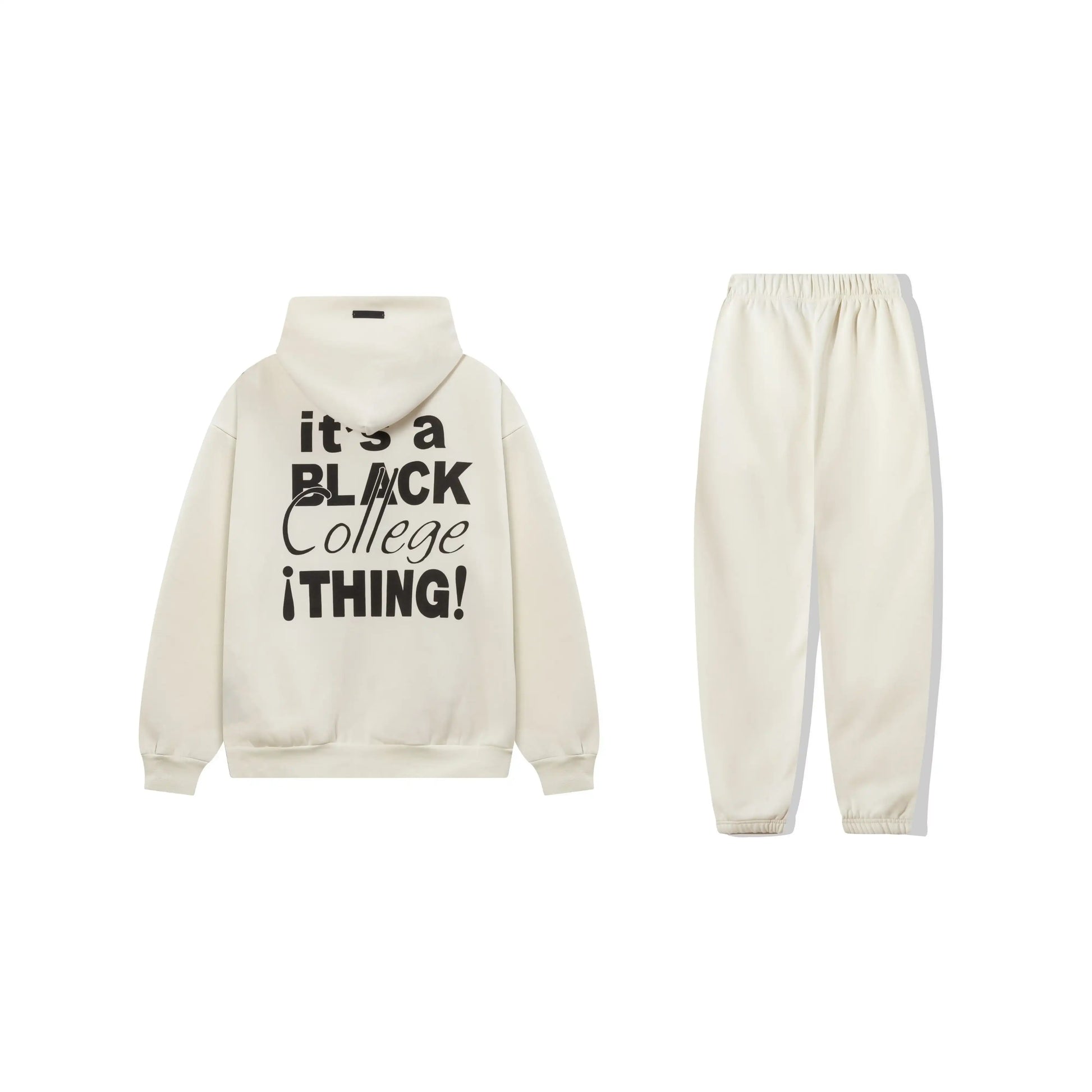Essentials cloud dance everyday fleece hoodie with soft interior detail by Fear Of God