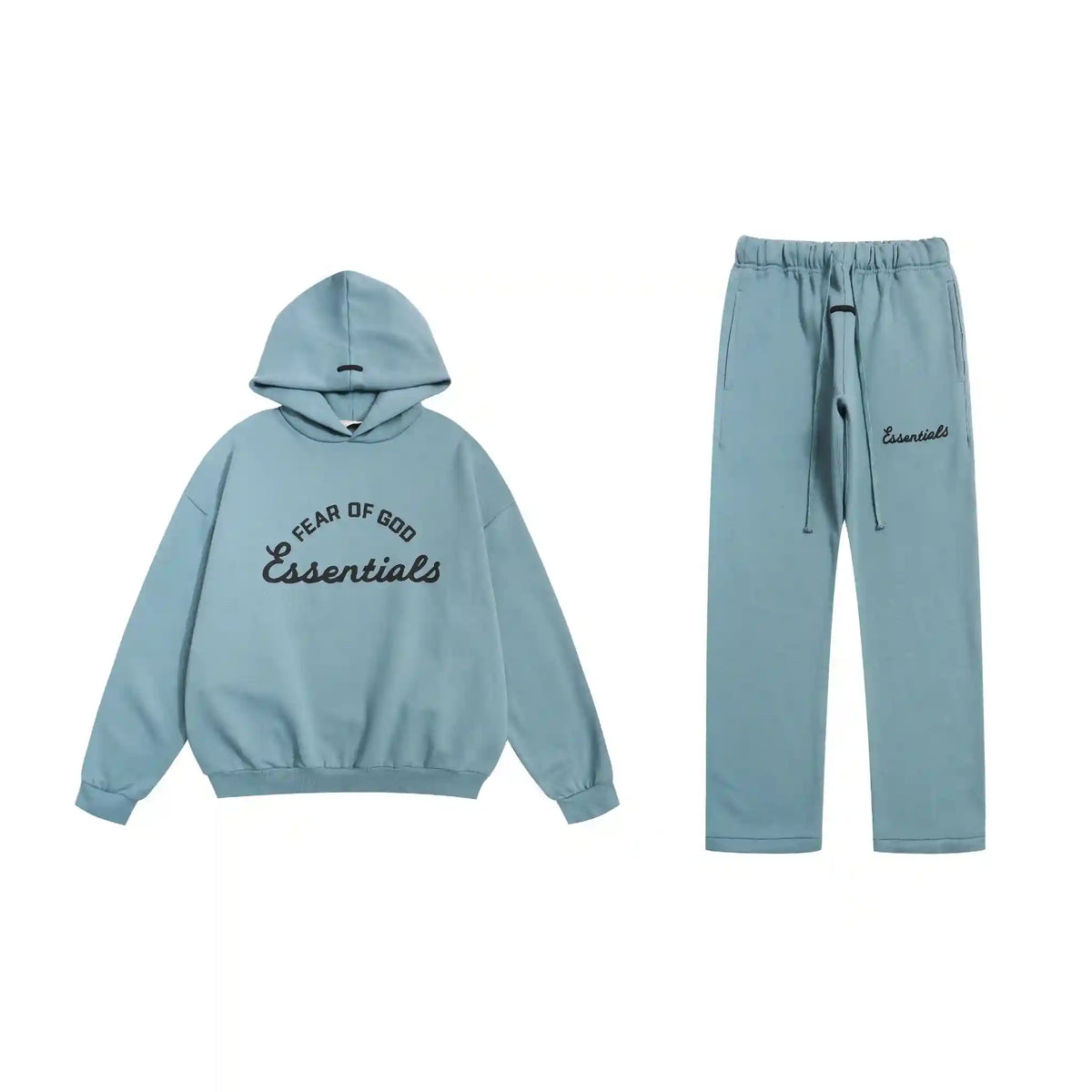 Essentials Tracksuit in Coastal Blue with Script Logo