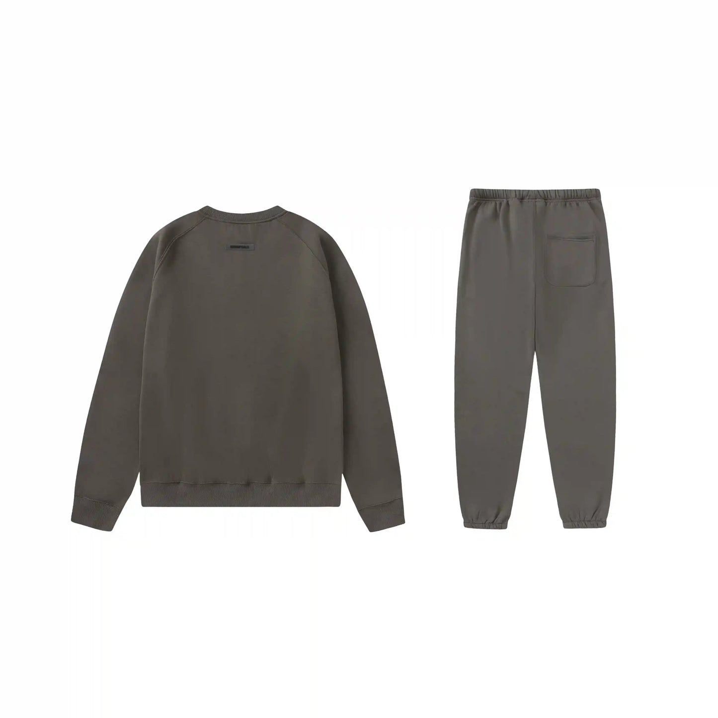 Essentials grey everyday relaxed fleece hoodie with soft interior detail by Fear Of God