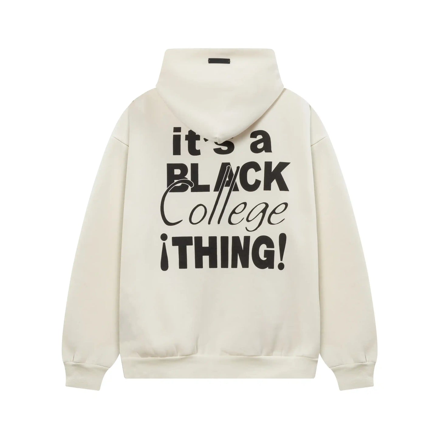 Design details of Essentials cloud dance everyday fleece tracksuit by Fear Of God