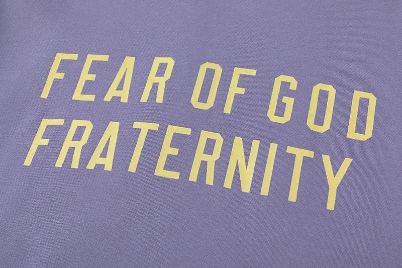 essentials pastel purple hoodie ribbed cuffs and hem detail