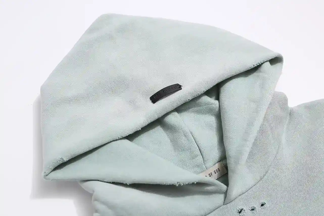 Fear of God ESSENTIALS Signature Heaven Lake Green Hoodie