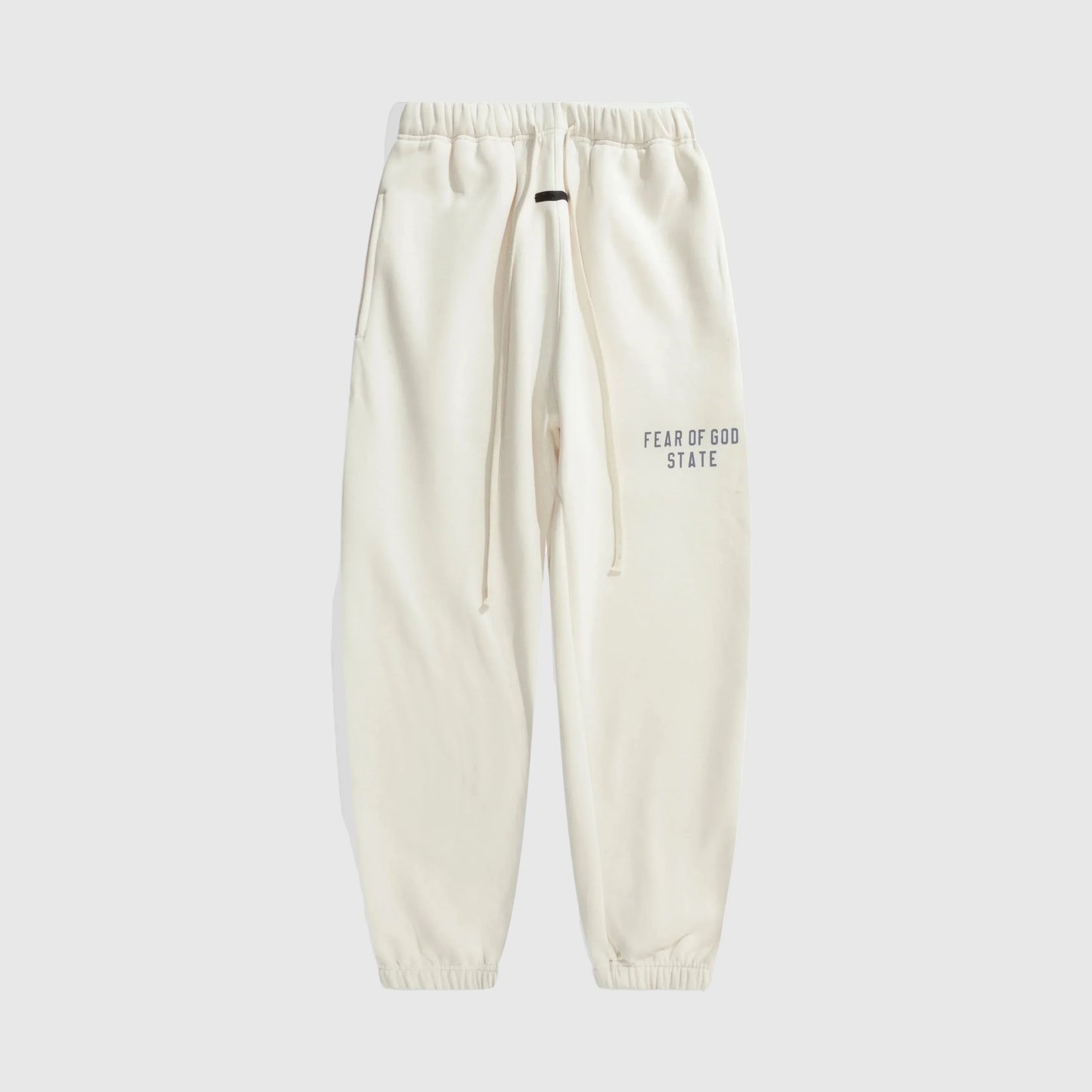 Essentials cloud dance refined fleece sweatpants by Fear of God front view
