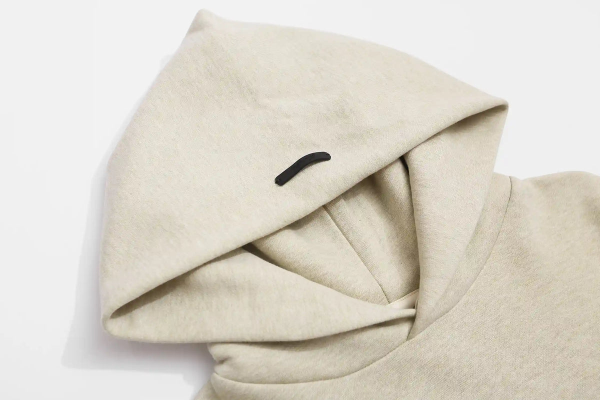 Essentials Hoodie in Ivory White | Relaxed Fleece