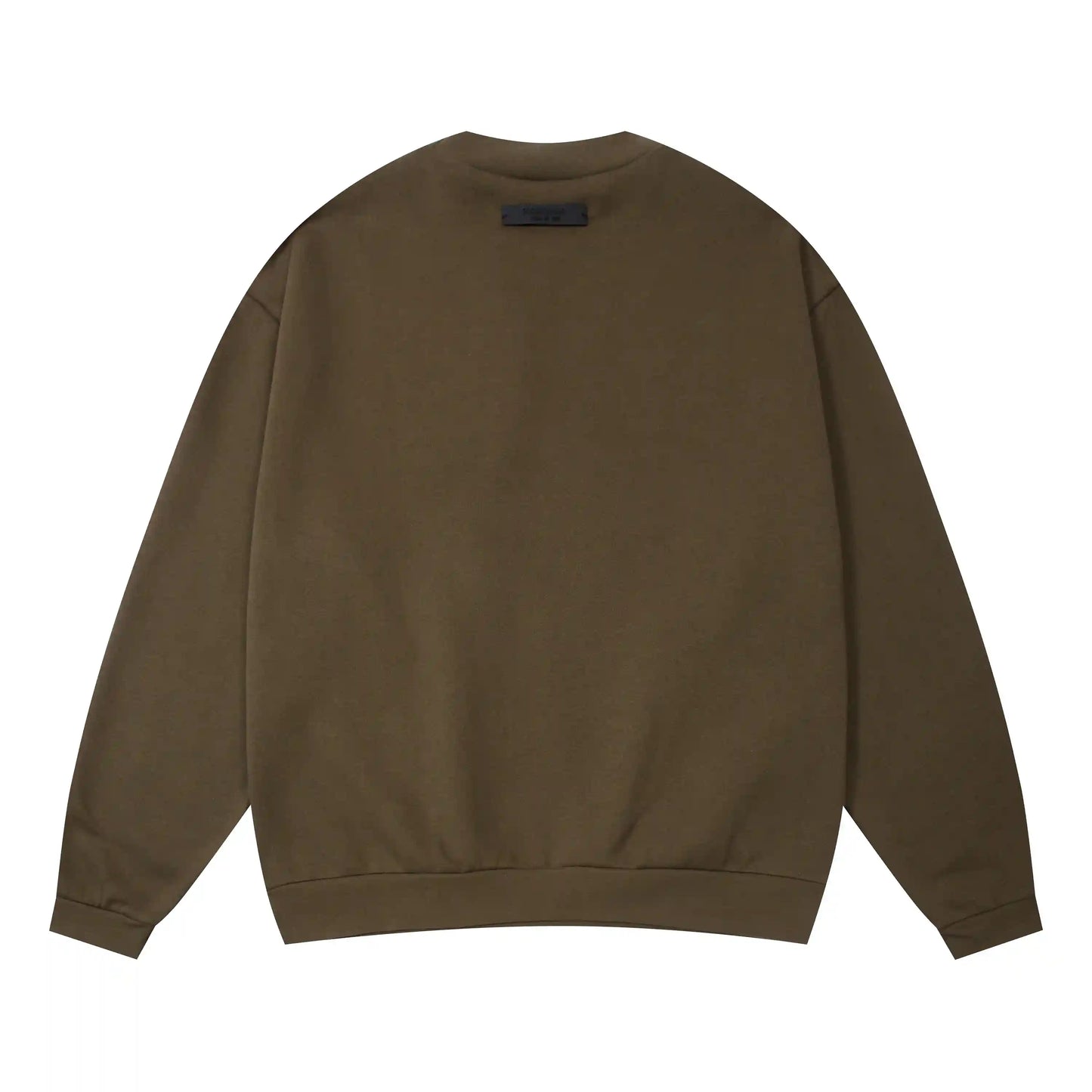 Fear of God Essentials woodland sweatshirt back view with Essentials logo