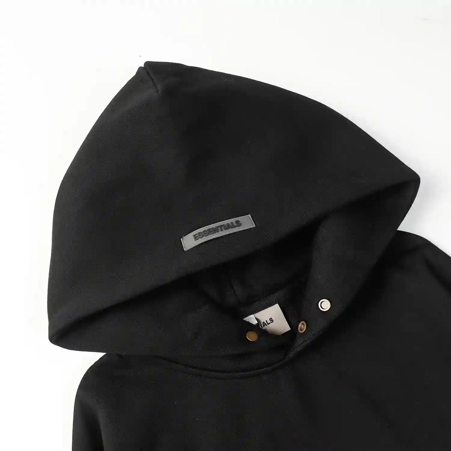 Fear of God ESSENTIALS Signature Baseball Black Hoodie
