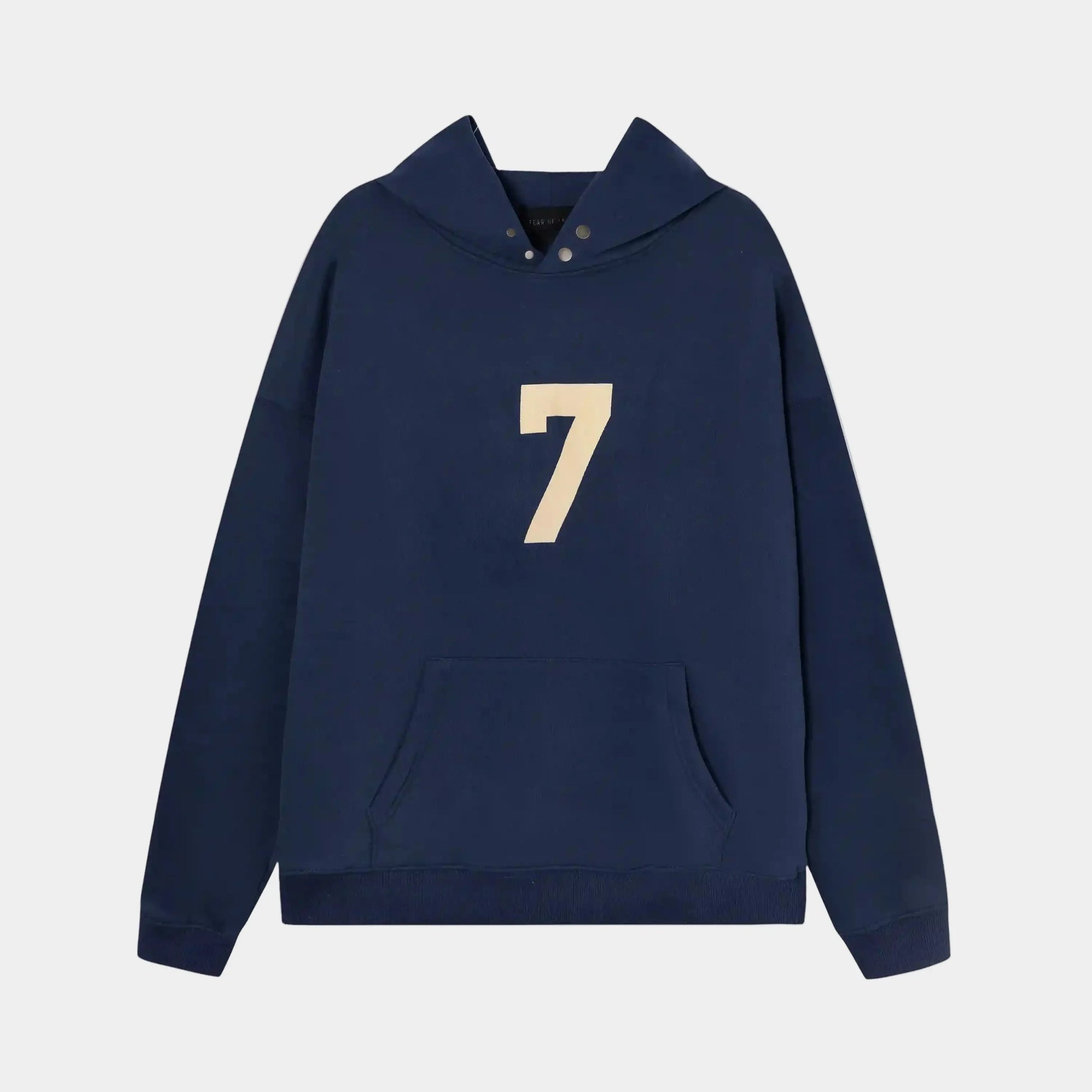 essentials blue hoodie relaxed fit streetwear