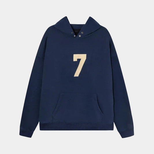 essentials blue hoodie relaxed fit streetwear