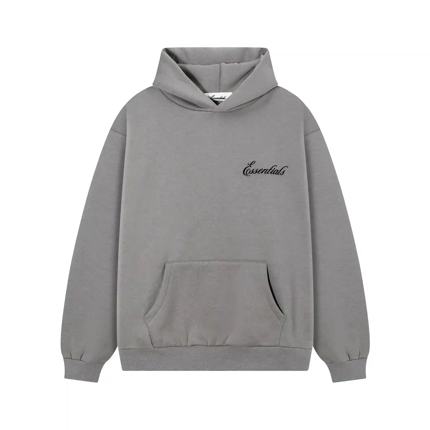 Fear of God Essentials Gray Hoodie | Refined Minimal Grey Pullover Essentials Hoodie