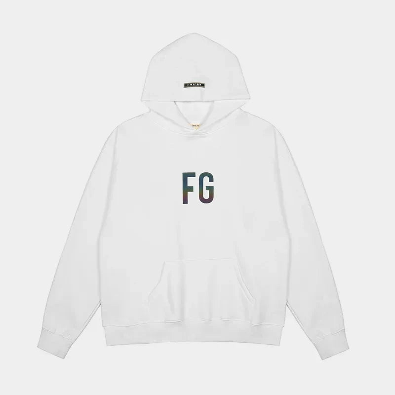 essentials white hoodie relaxed fit streetwear
