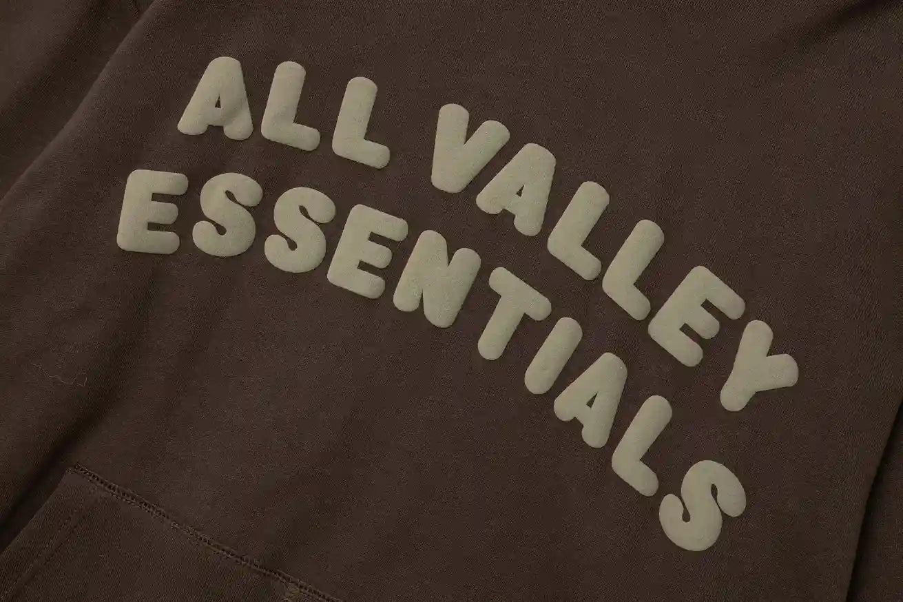 Fear of God Essentials English Walnut Hoodie | Rich Brown Pullover Essentials Hoodie