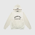 essentials light heather oatmeal hoodie relaxed fit streetwear