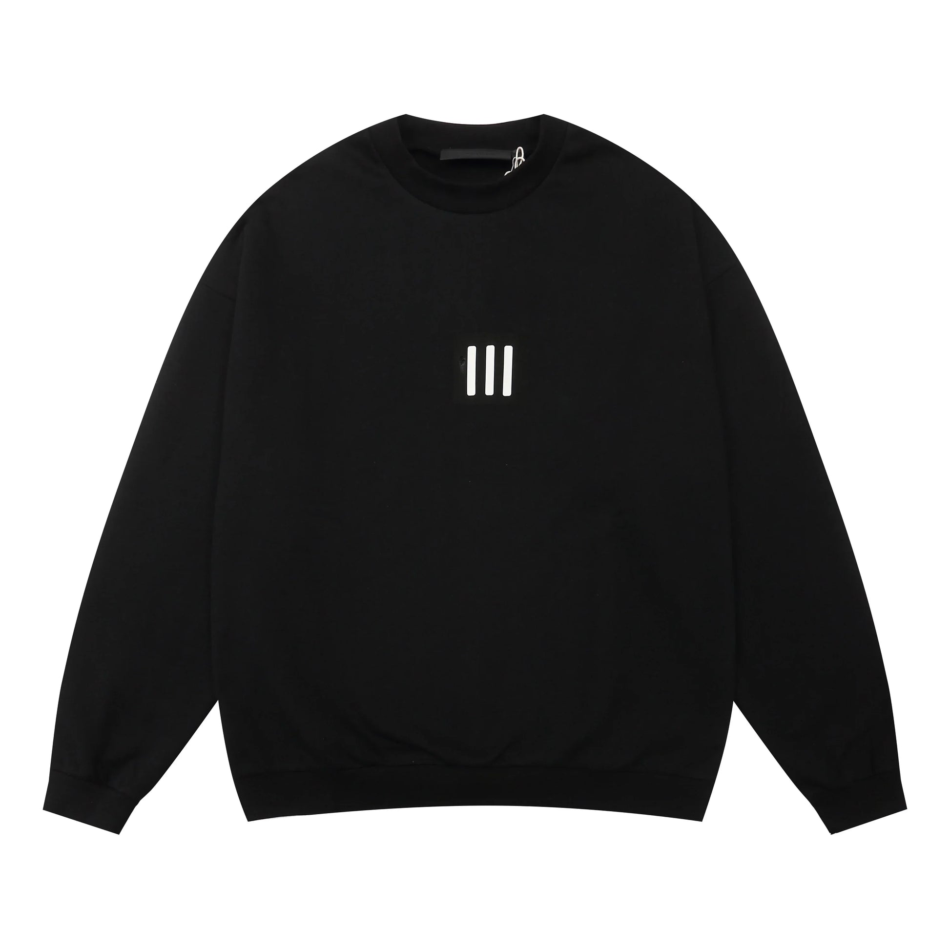 Essentials black core comfort fleece joggers with elastic waistband comfort by Fear Of God
