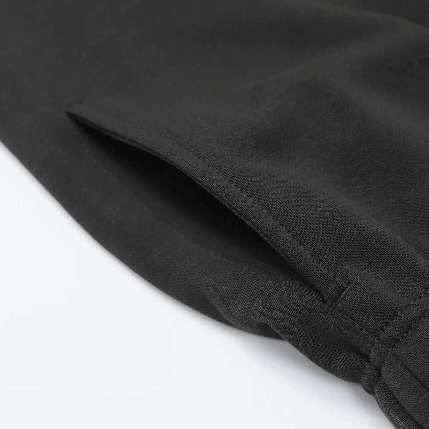 Essentials Black shorts tonal rubberized logo leg detail