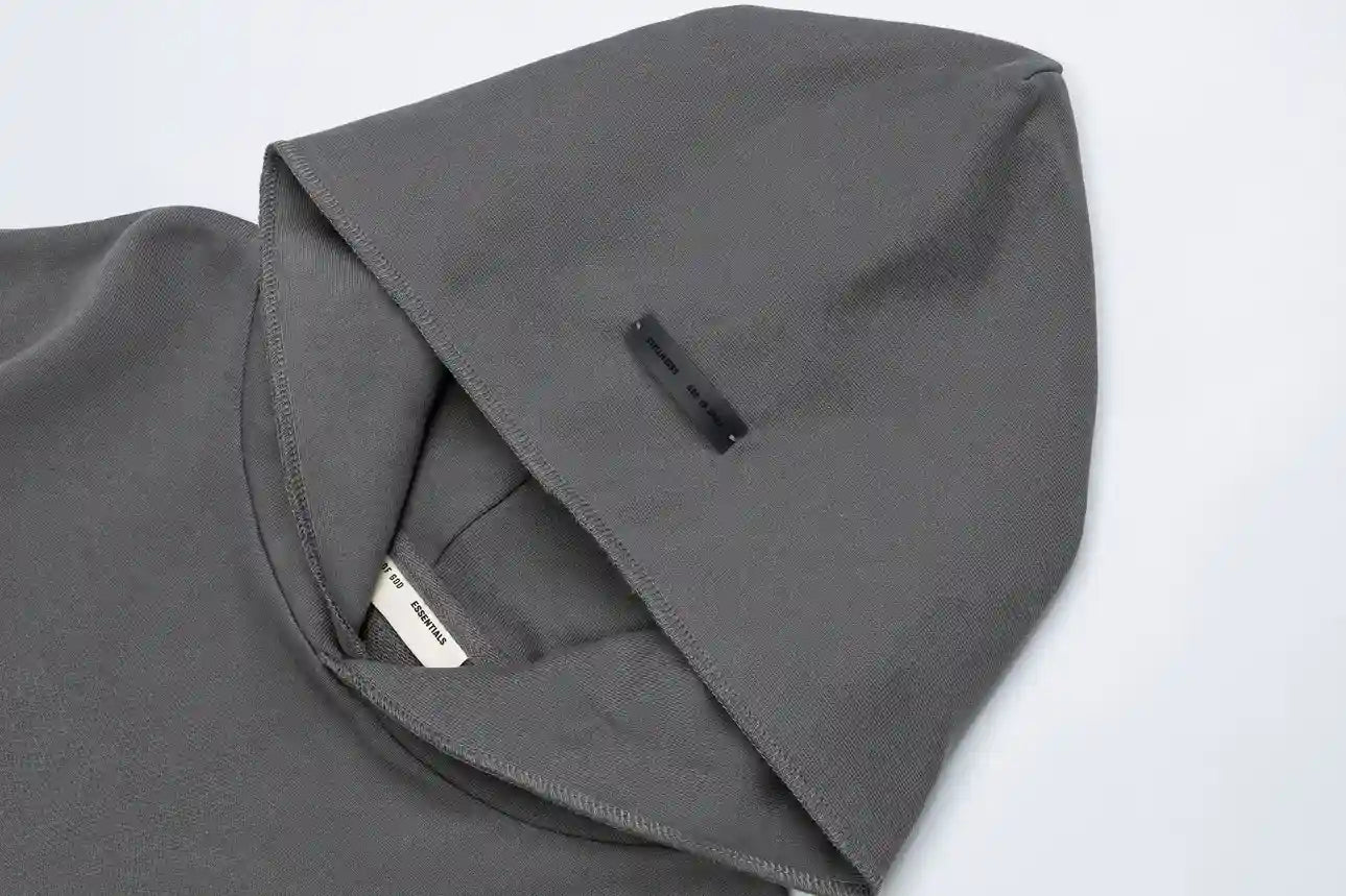 Fear of God Essentials Gray Hoodie | Everyday Grey Pullover Essentials Hoodie
