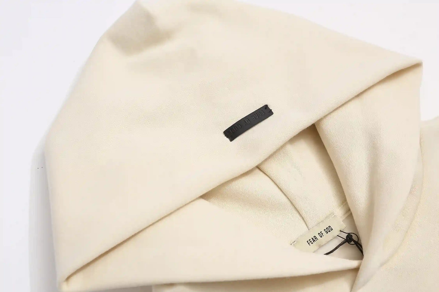 Fear of God ESSENTIALS Signature 213 Light Cream Hoodie