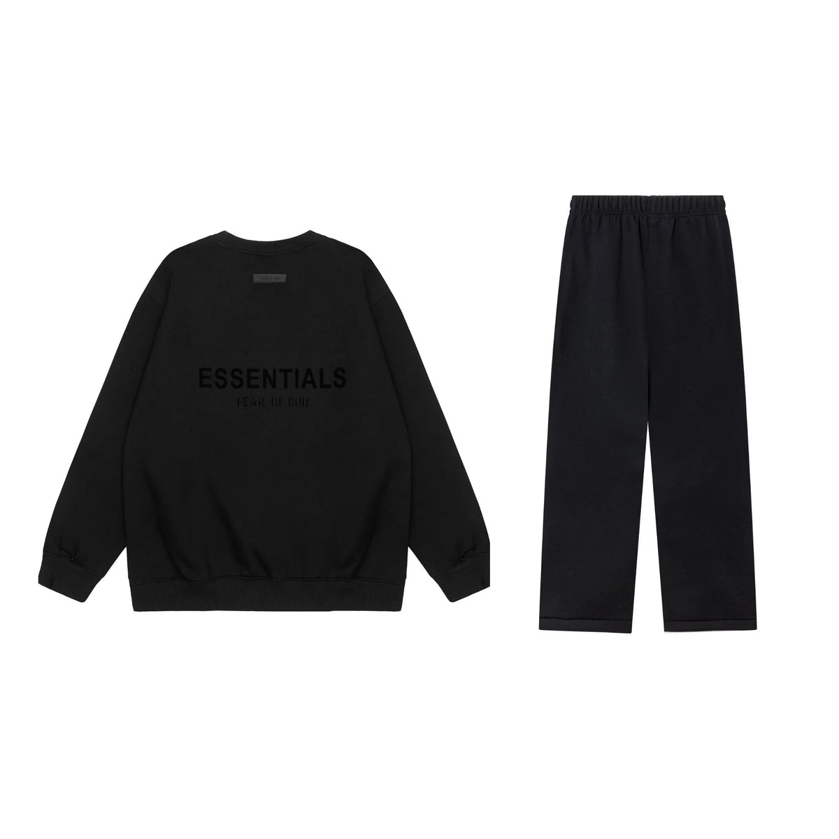 Essentials Black Fleece Everyday Tracksuit – Casual Comfort Set