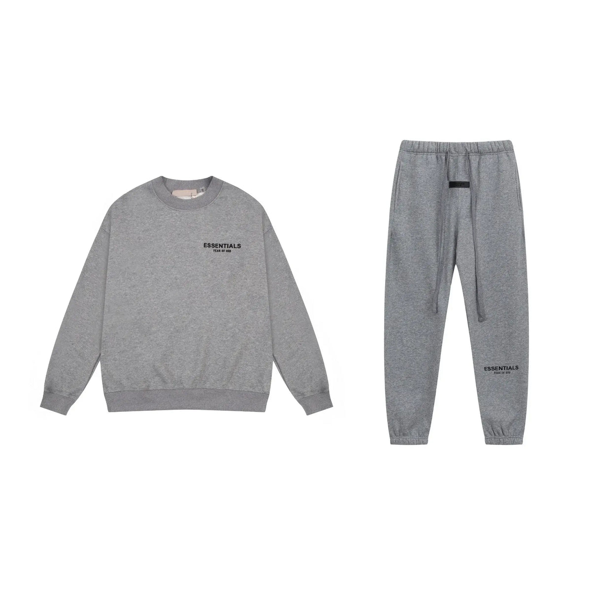 Essentials Dark Heather Oatmeal Fleece Set – Everyday Casual Comfort
