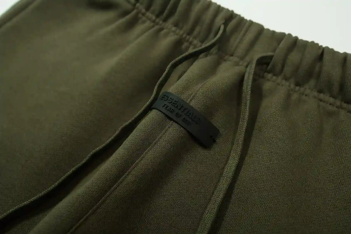 Premium fleece fabric detail on hemlock sweatpants by Fear of God