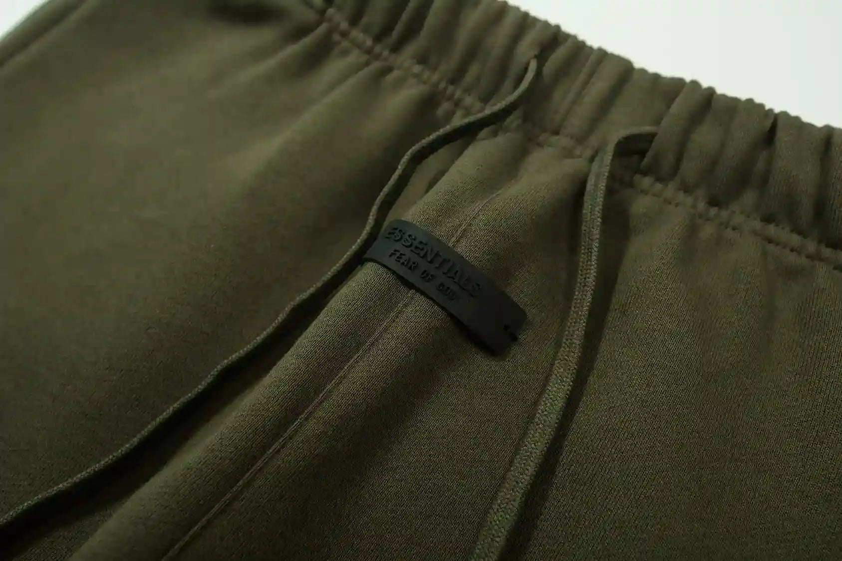 Premium fleece fabric detail on hemlock sweatpants by Fear of God