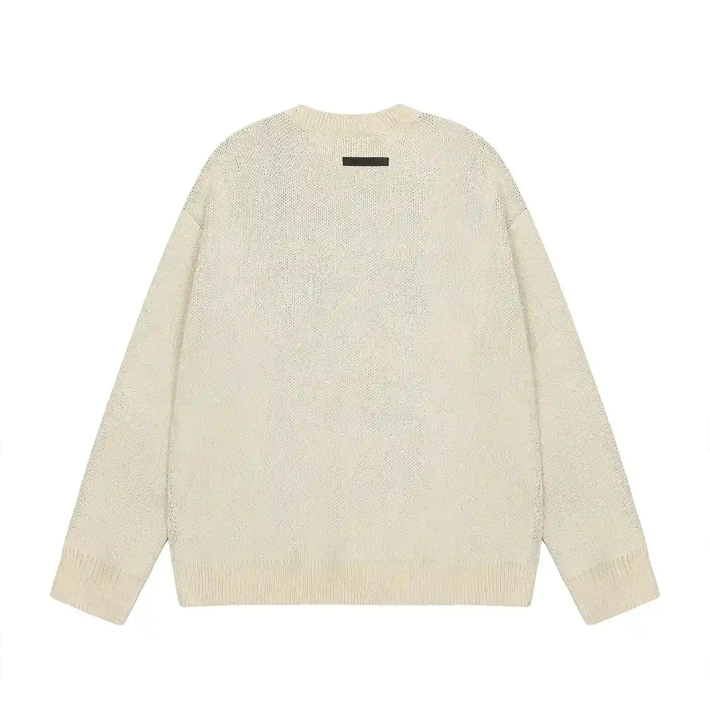 essentials light cream crewneck sweatshirt soft fleece casual