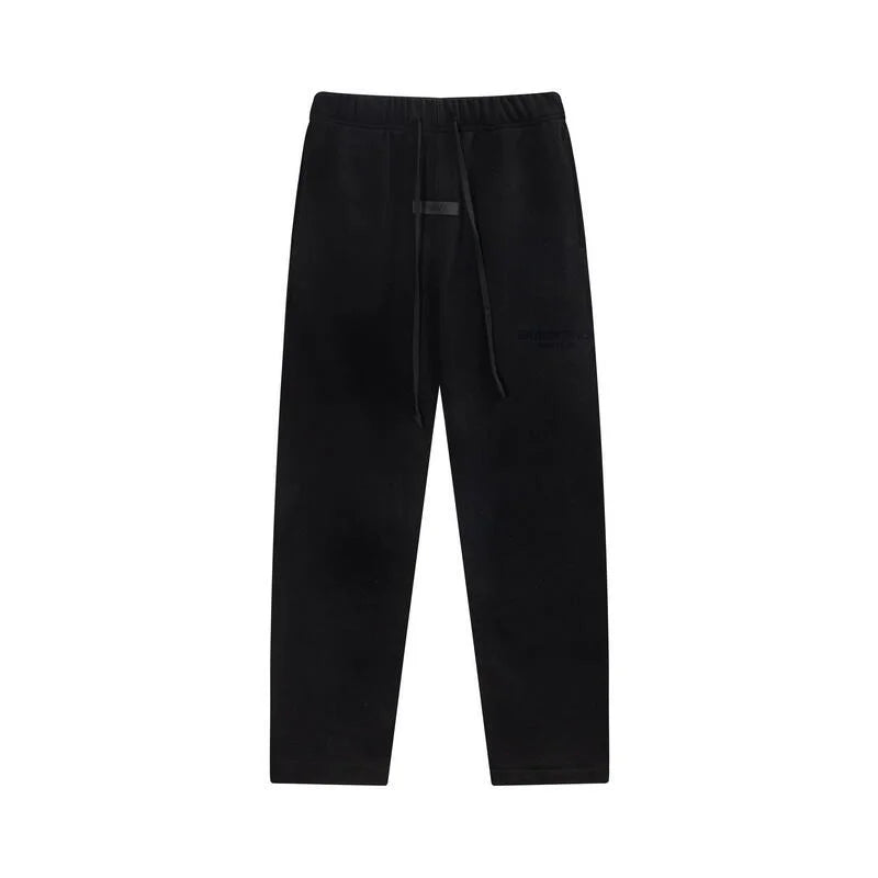 Essentials Black Hoodie Set back view – Fear of God set