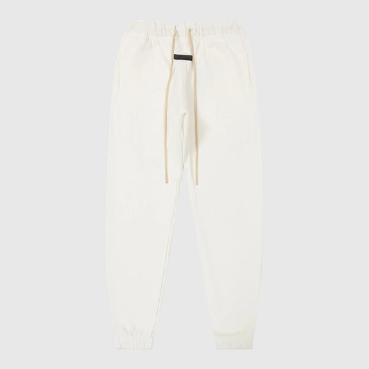Essentials cloud dance elevated street fleece sweatpants by Fear of God front view

