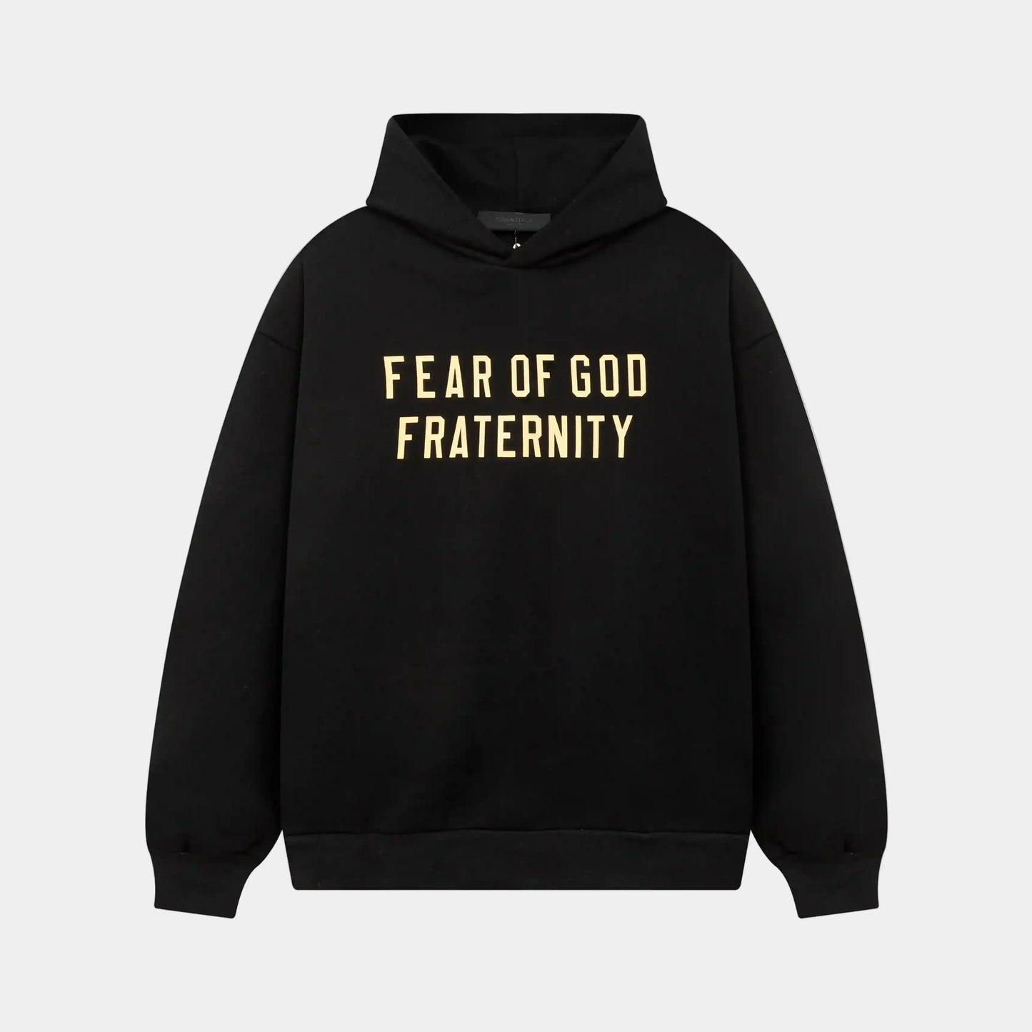 essentials black hoodie relaxed fit streetwear