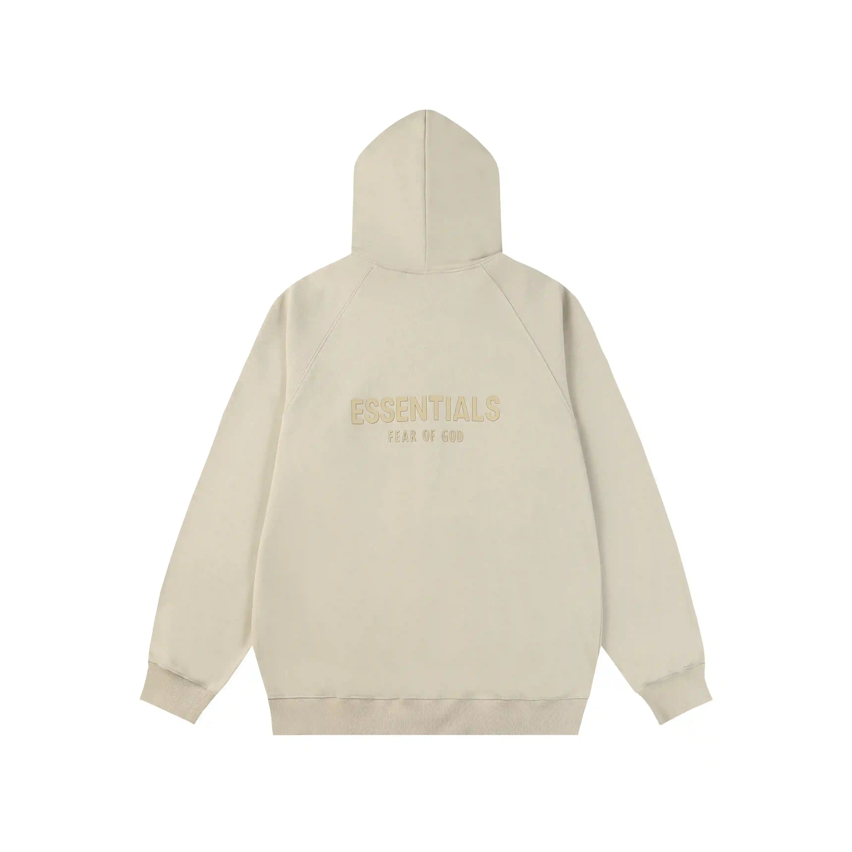 ESSENTIALS Clothing Pastel Grey Zip Fleece Hoodie