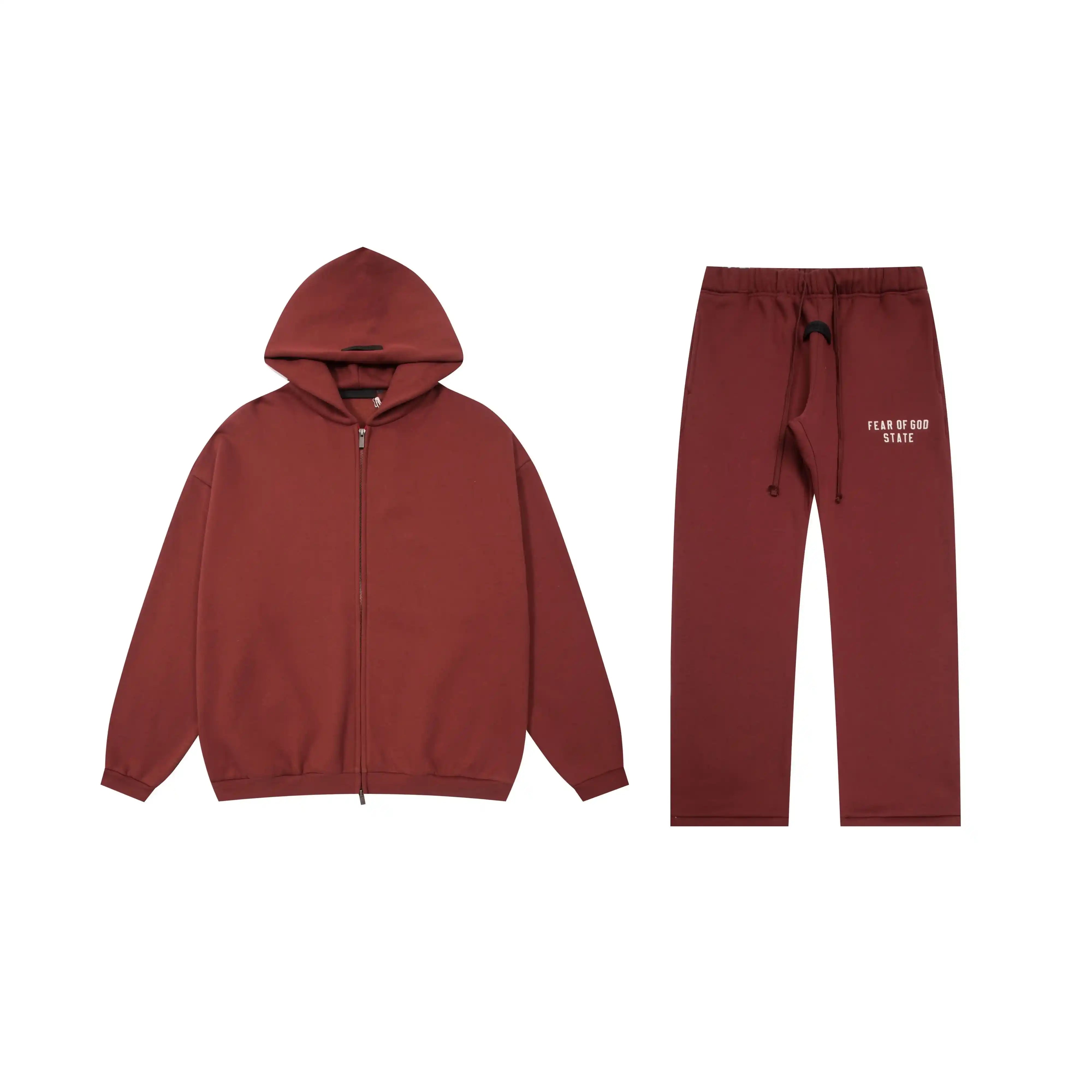 ESSENTIALS Clothing Dark Chestnut Tracksuit