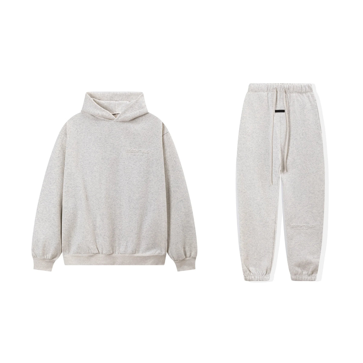 Light Heathered Oatmeal Essentials Tracksuit Pullover