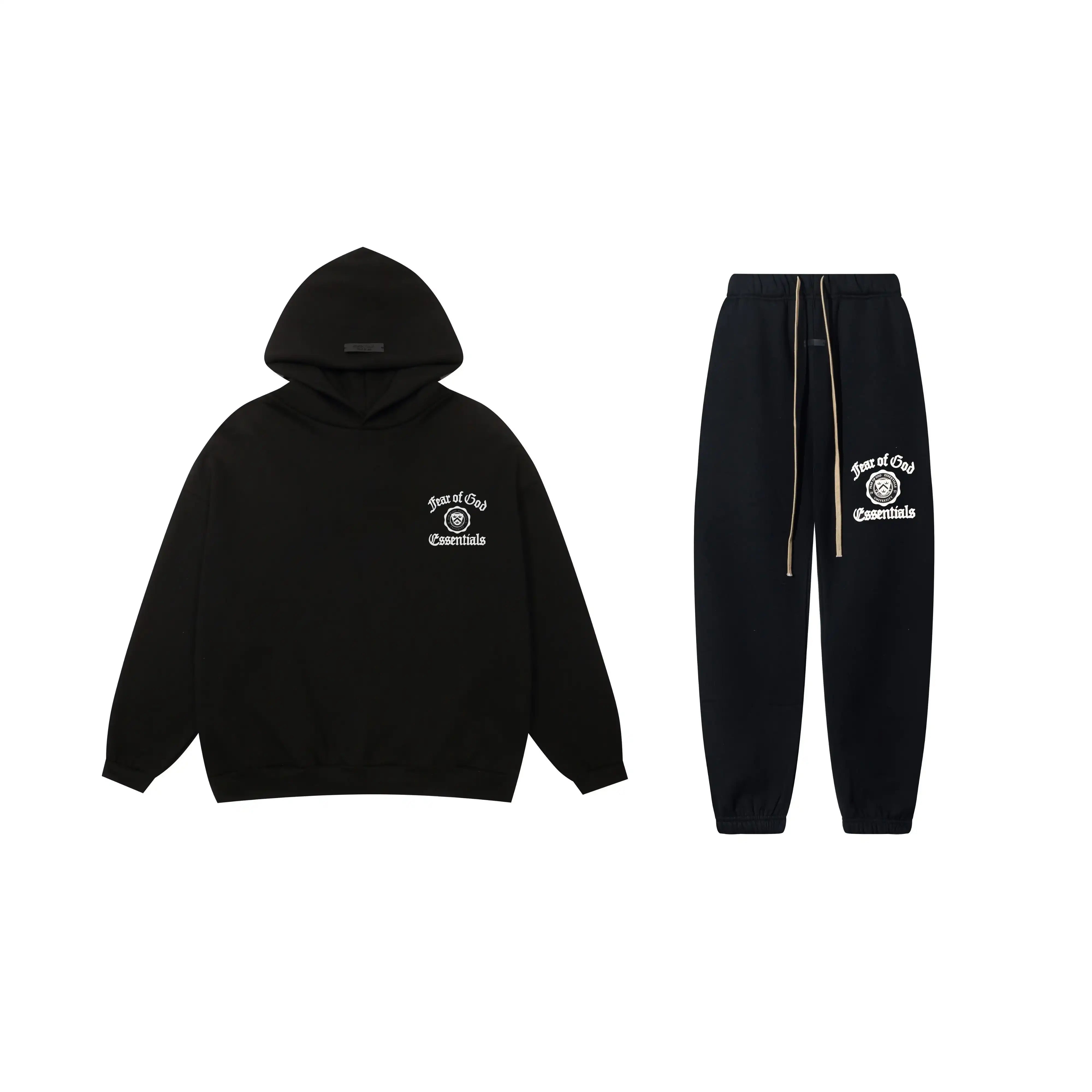 ESSENTIALS Clothing Black Tracksuit