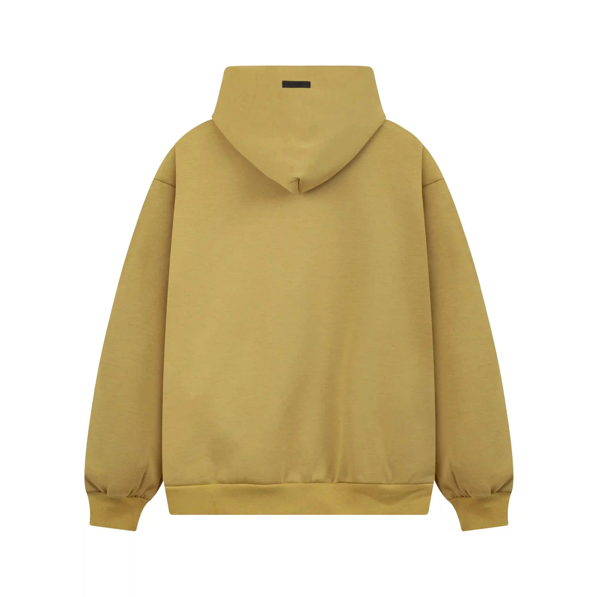Design details of Essentials garden yellow comfy fleece tracksuit by Fear Of God