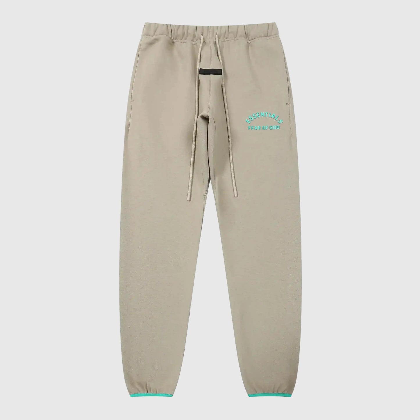 Jogger style grey sweatpants with elastic waistband by Fear Of God