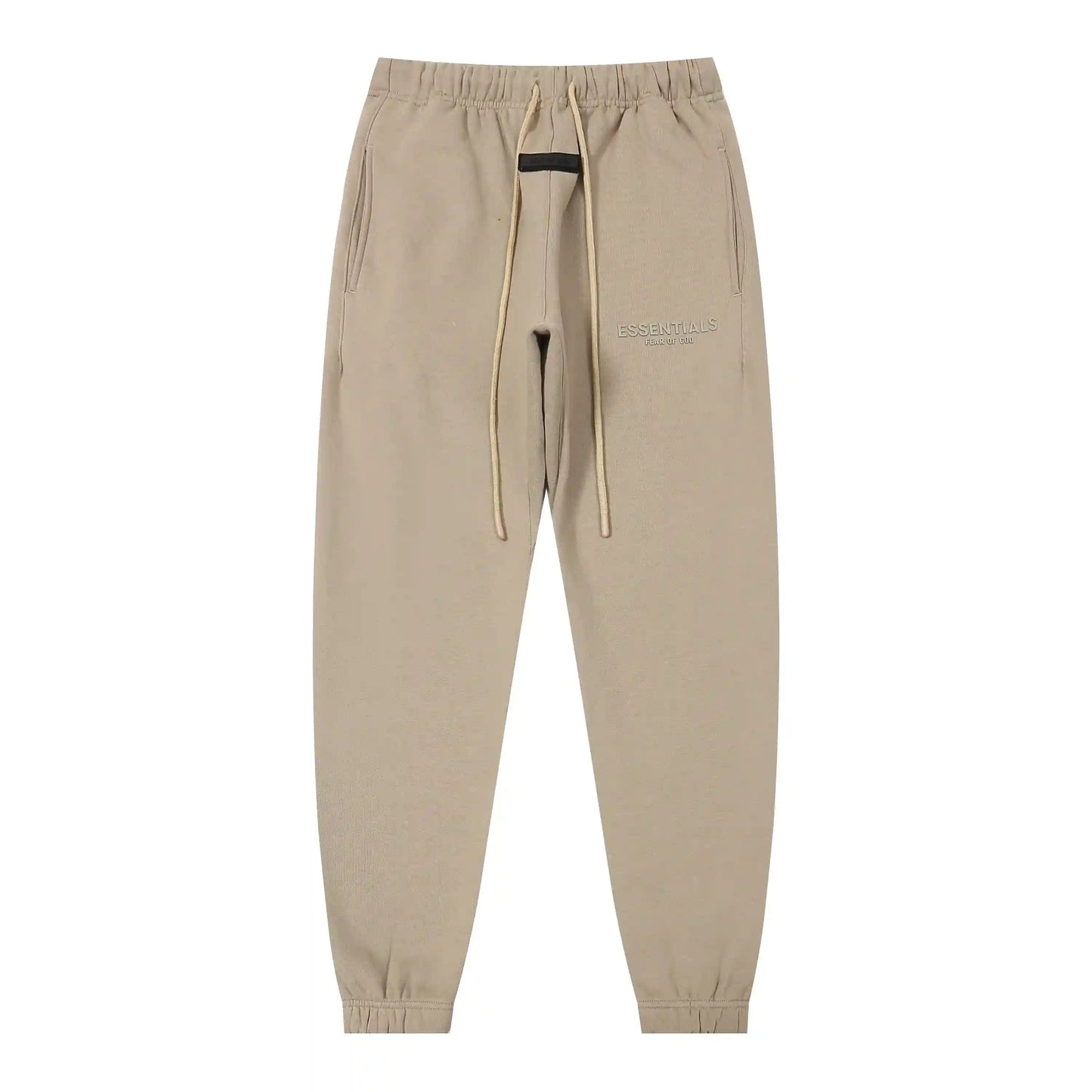 Essentials Pastel Grey Hoodie Set back view – Fear of God set