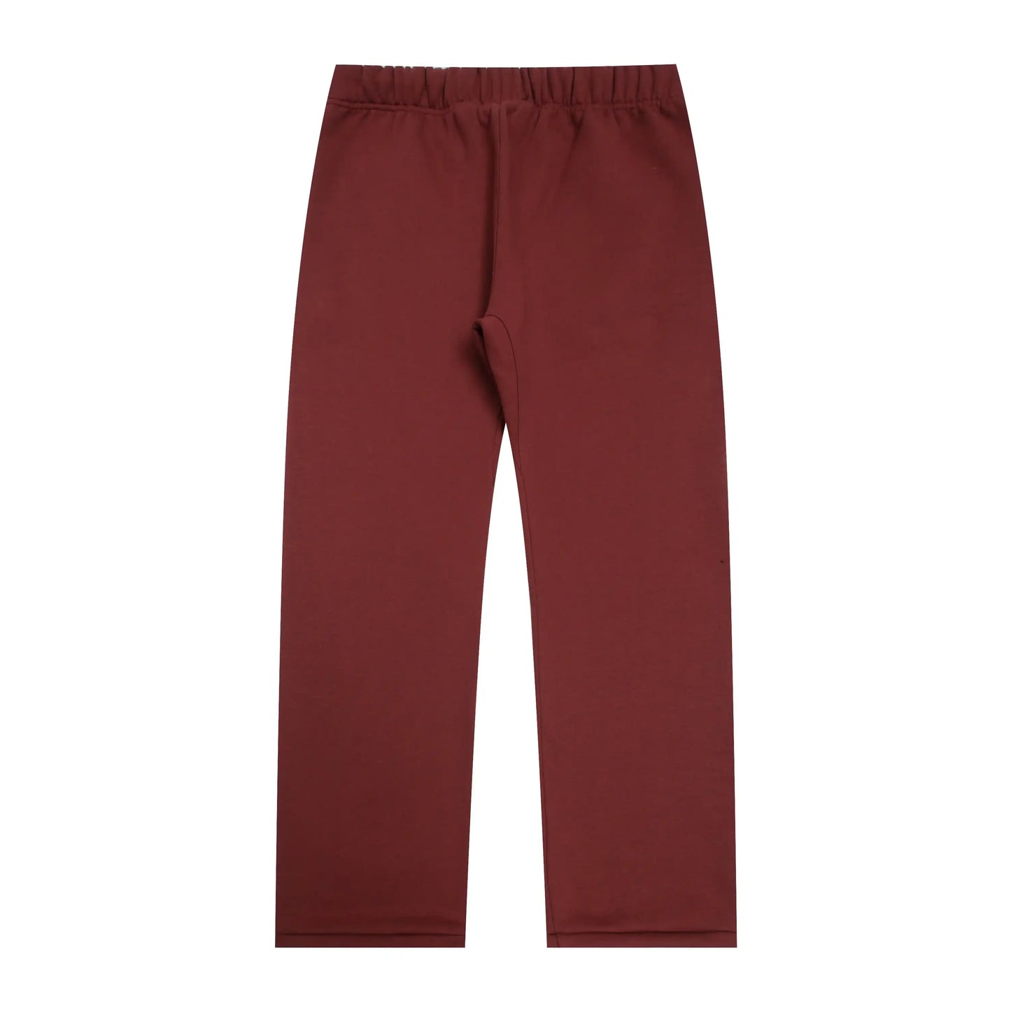 Fear of God Essentials dark chestnut tracksuit back view hoodie and joggers