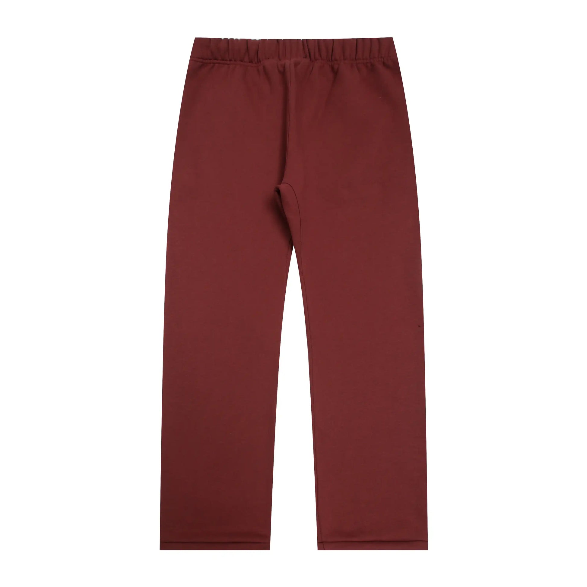 Fear of God Essentials dark chestnut tracksuit back view hoodie and joggers