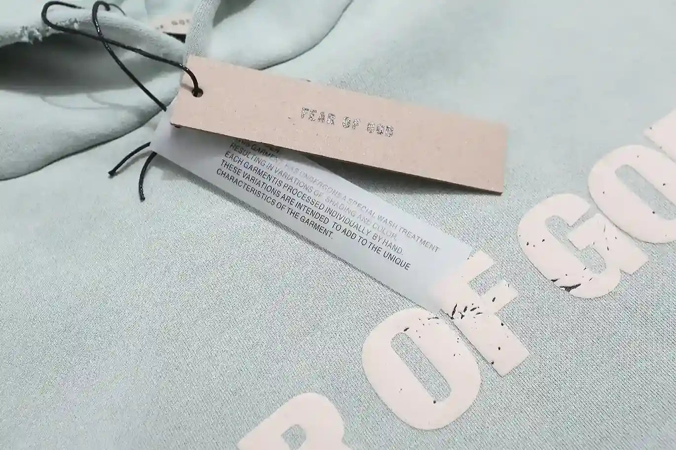 Fear of God ESSENTIALS Signature Heaven Lake Green Hoodie