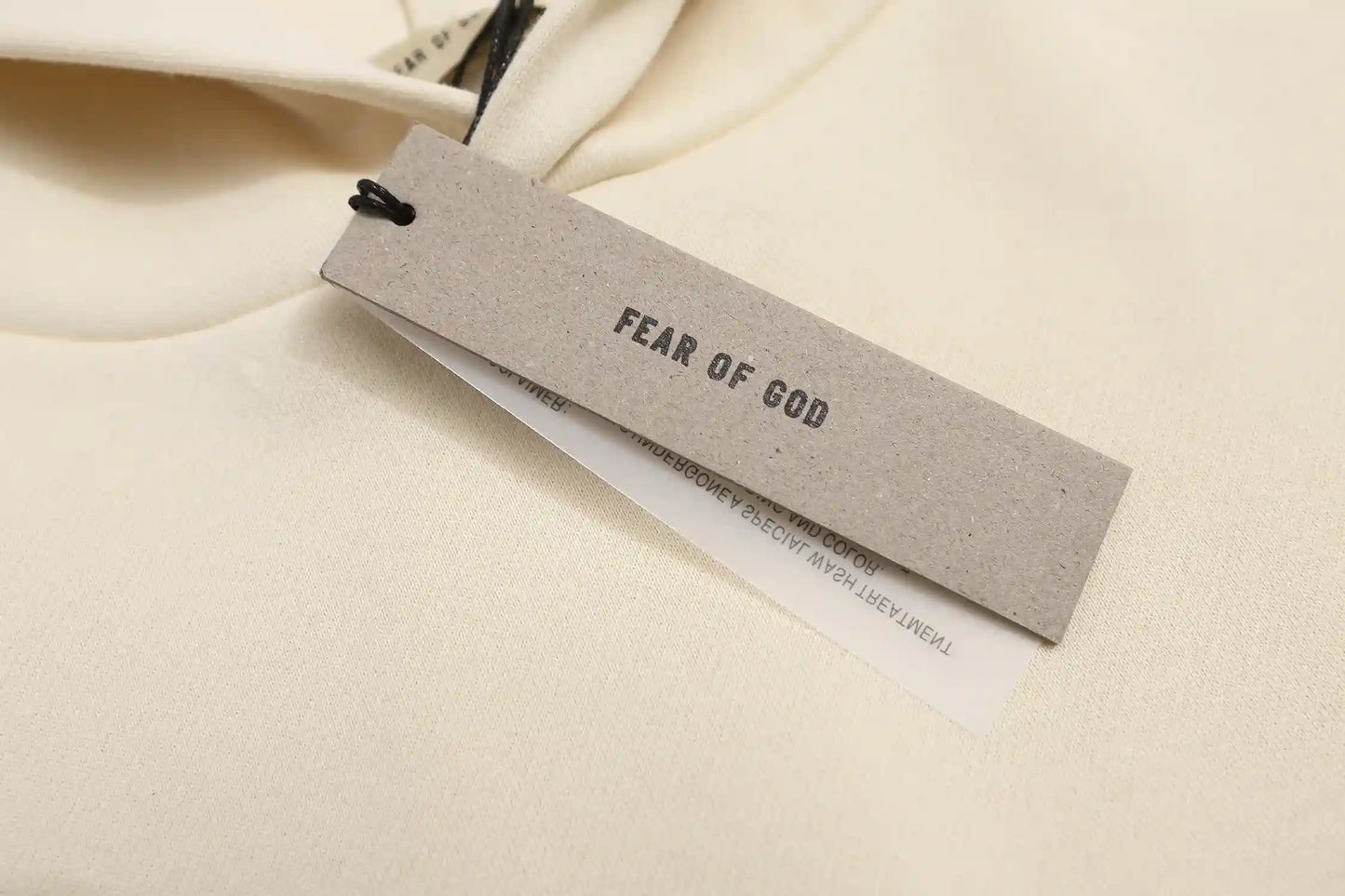 Fear of God ESSENTIALS Signature 213 Light Cream Hoodie