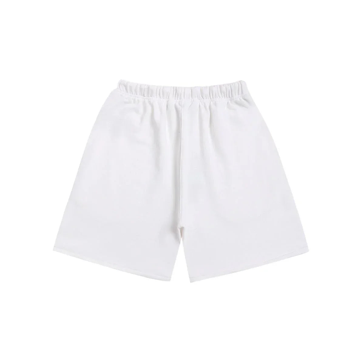 Fear of God Essentials Eggshell fleece shorts relaxed fit side view