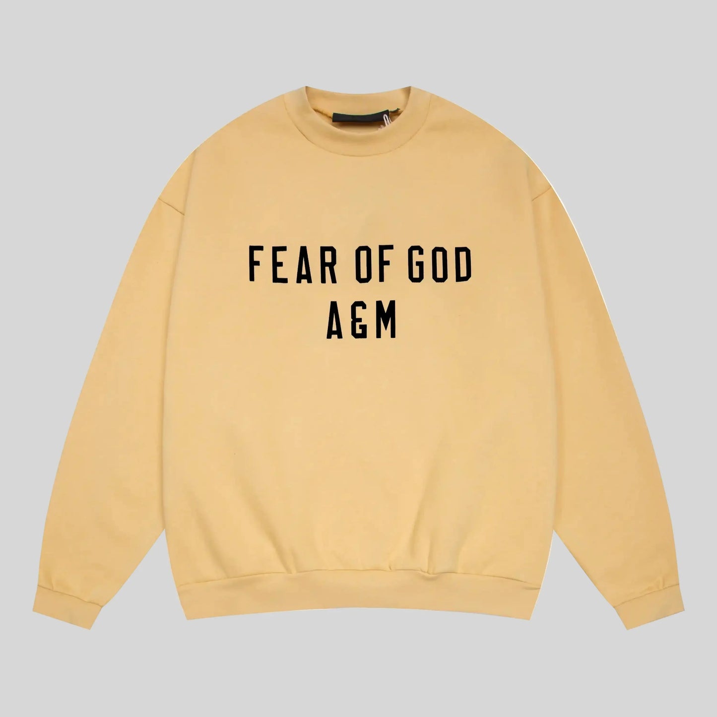 essentials garden yellow sweatshirt relaxed fit streetwear