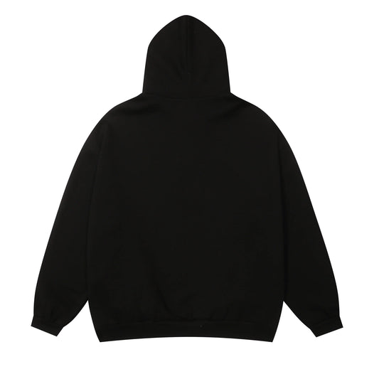 essentials black hoodie soft fleece pullover casual