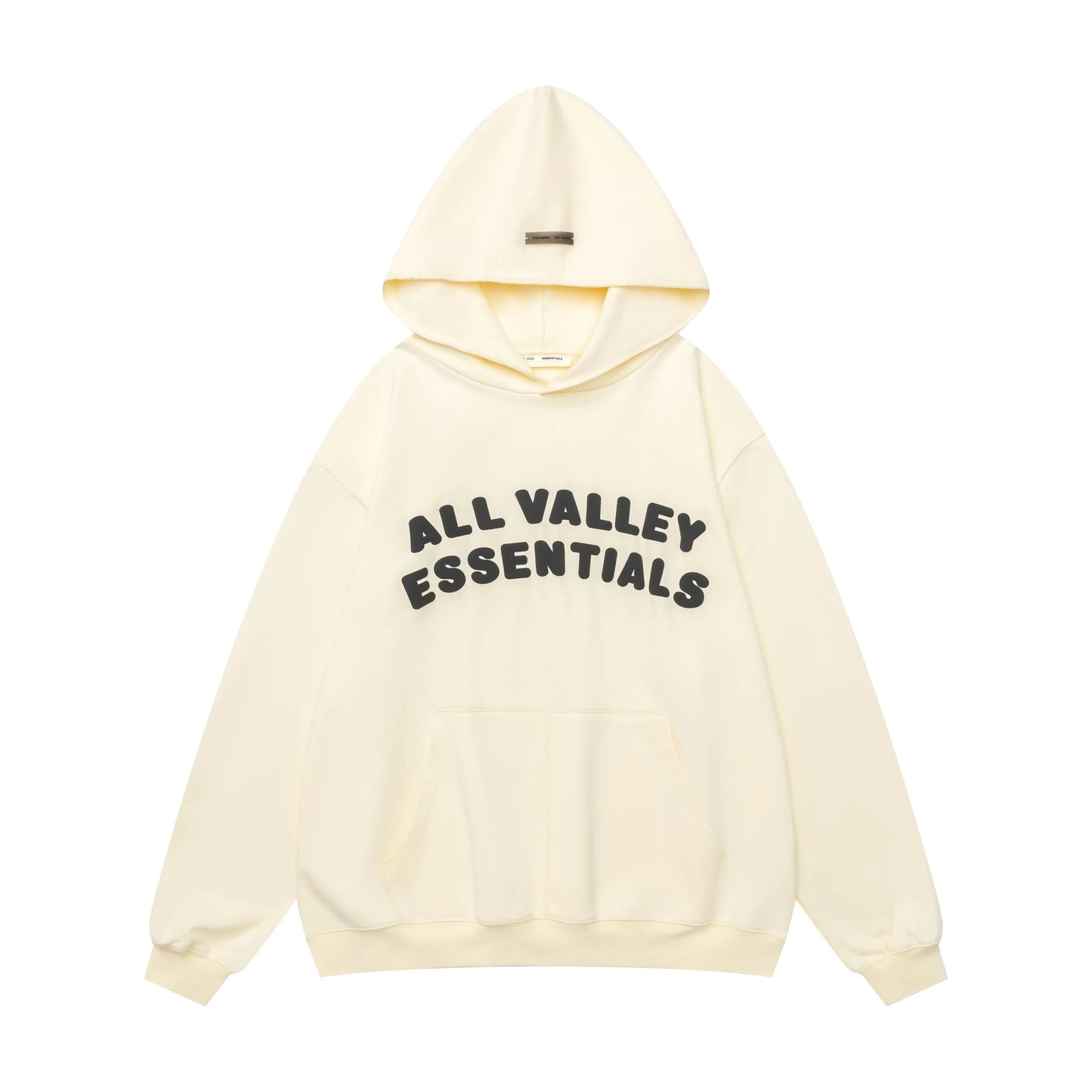 Fear of God Essentials Ivory White Hoodie | Warm Off-White Pullover Essentials Hoodie