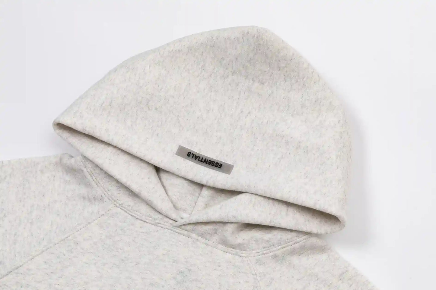 Fear of God ESSENTIALS Light Heathered Oatmeal Hoodie