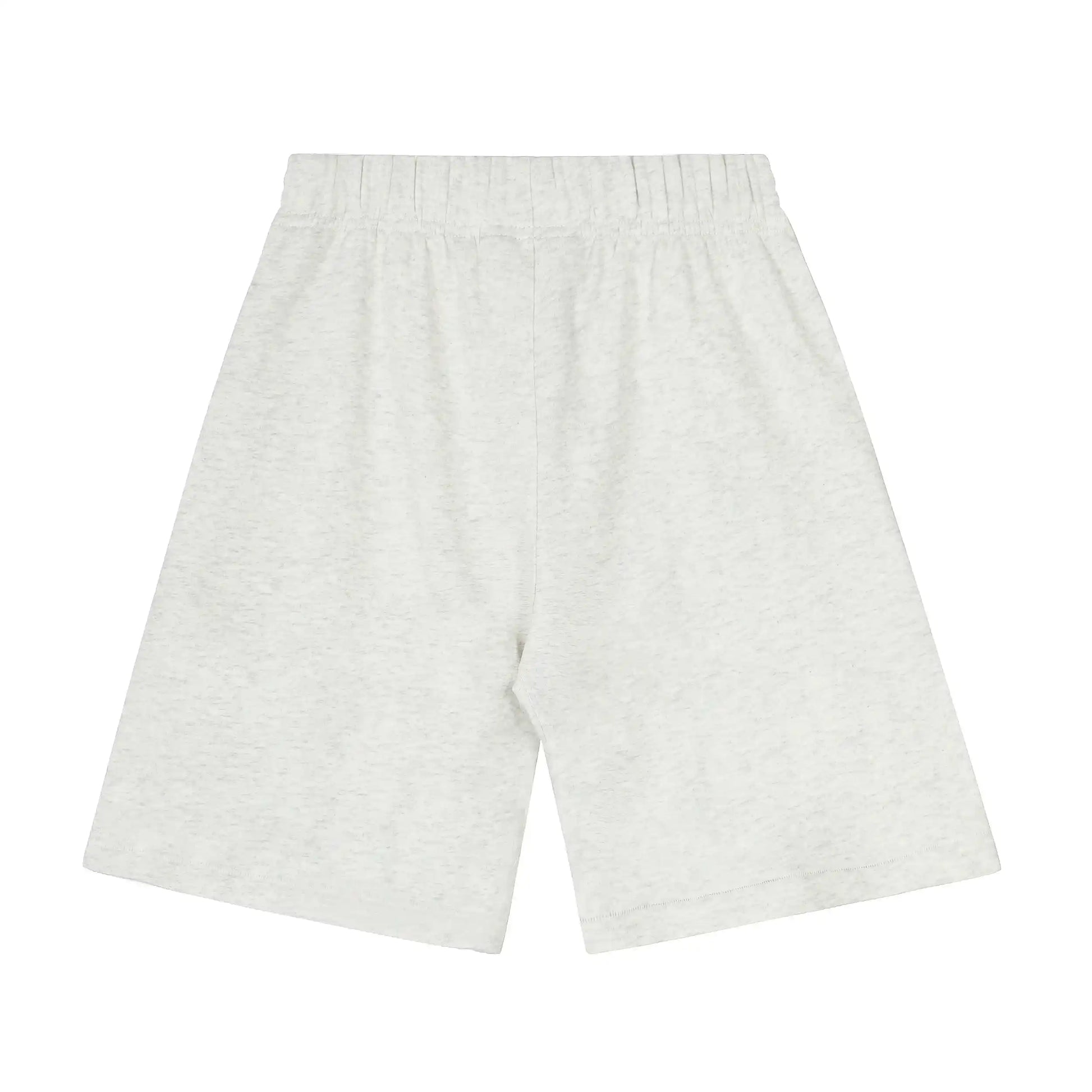 Fear of God Essentials Cloud Dance fleece shorts in white with tonal branding and relaxed silhouette